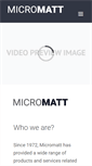Mobile Screenshot of micromatt.com